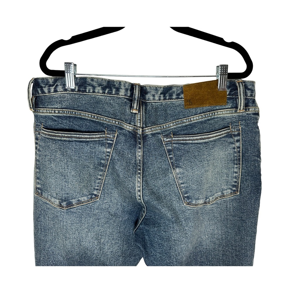 Todd Snyder Mens Slim Fit Stretch 5 Pocket Jeans Blue Wash Classic Hipster 34 32 - Picture 8 of 12